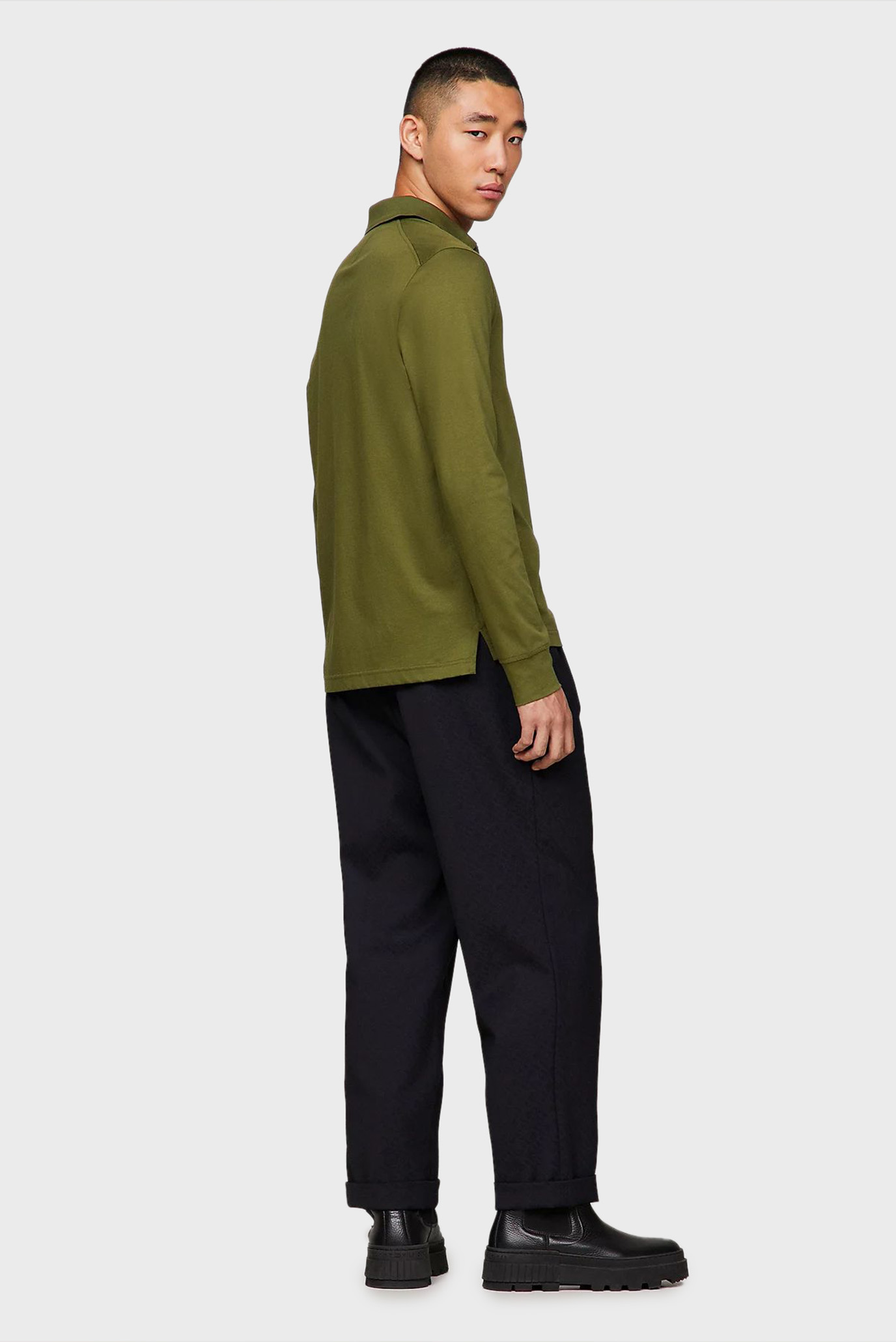 Поло с длинным рукавом DC ZIP LS REG POLO 3