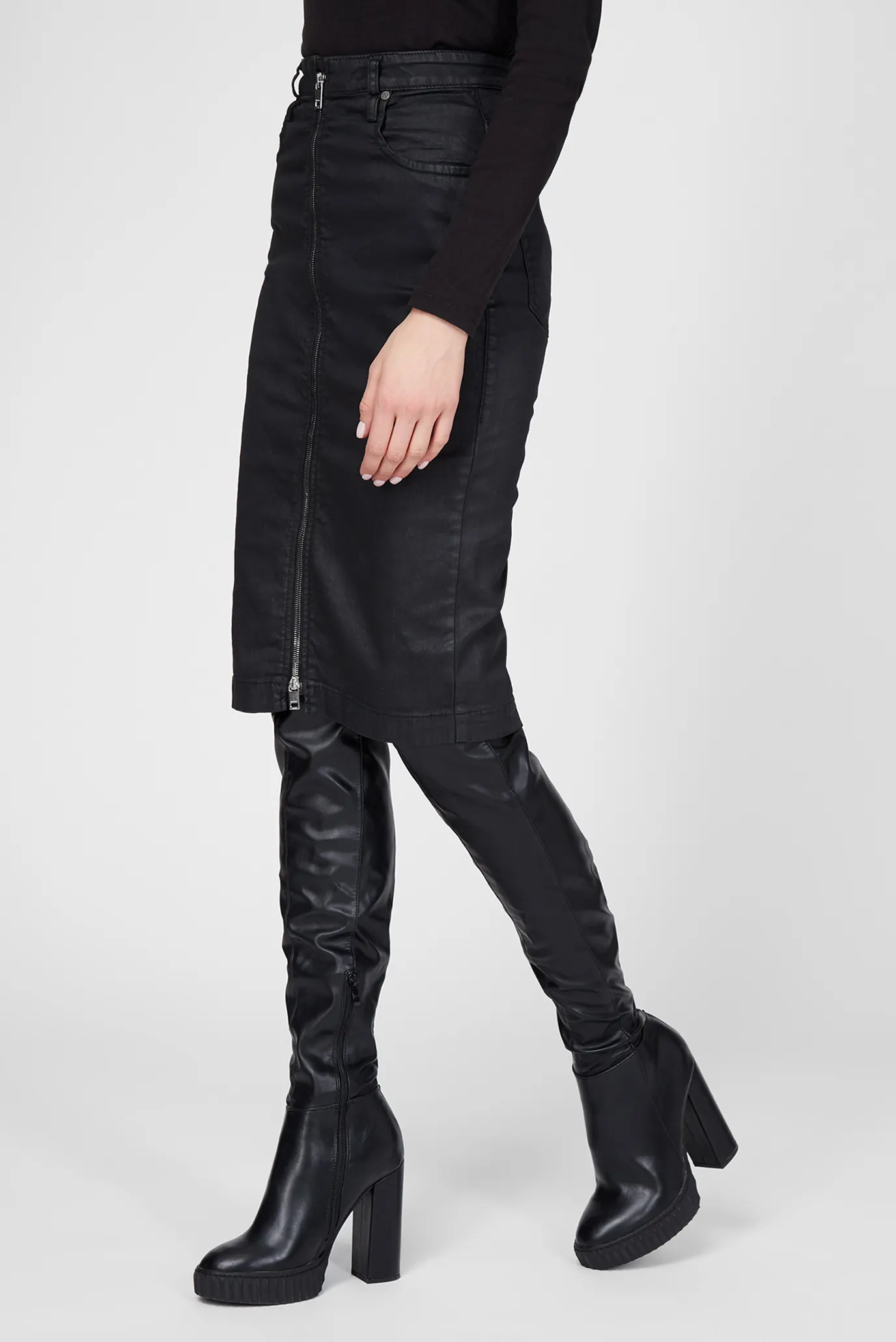 Женская черная юбка D-ELBEE-NE SKIRT 8