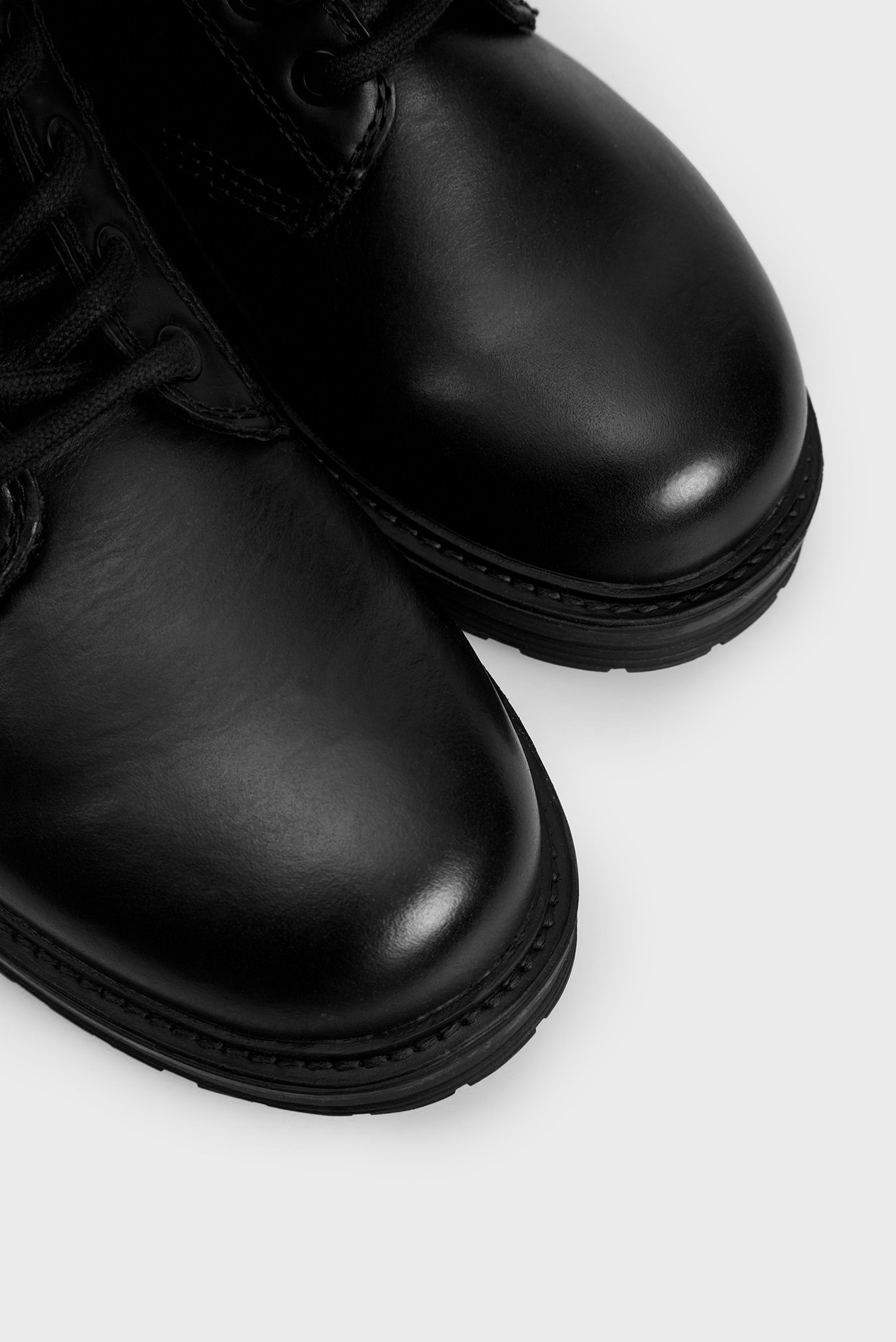 Женские черные кожаные ботинки Diesel Женские черные кожаные ботинки 5