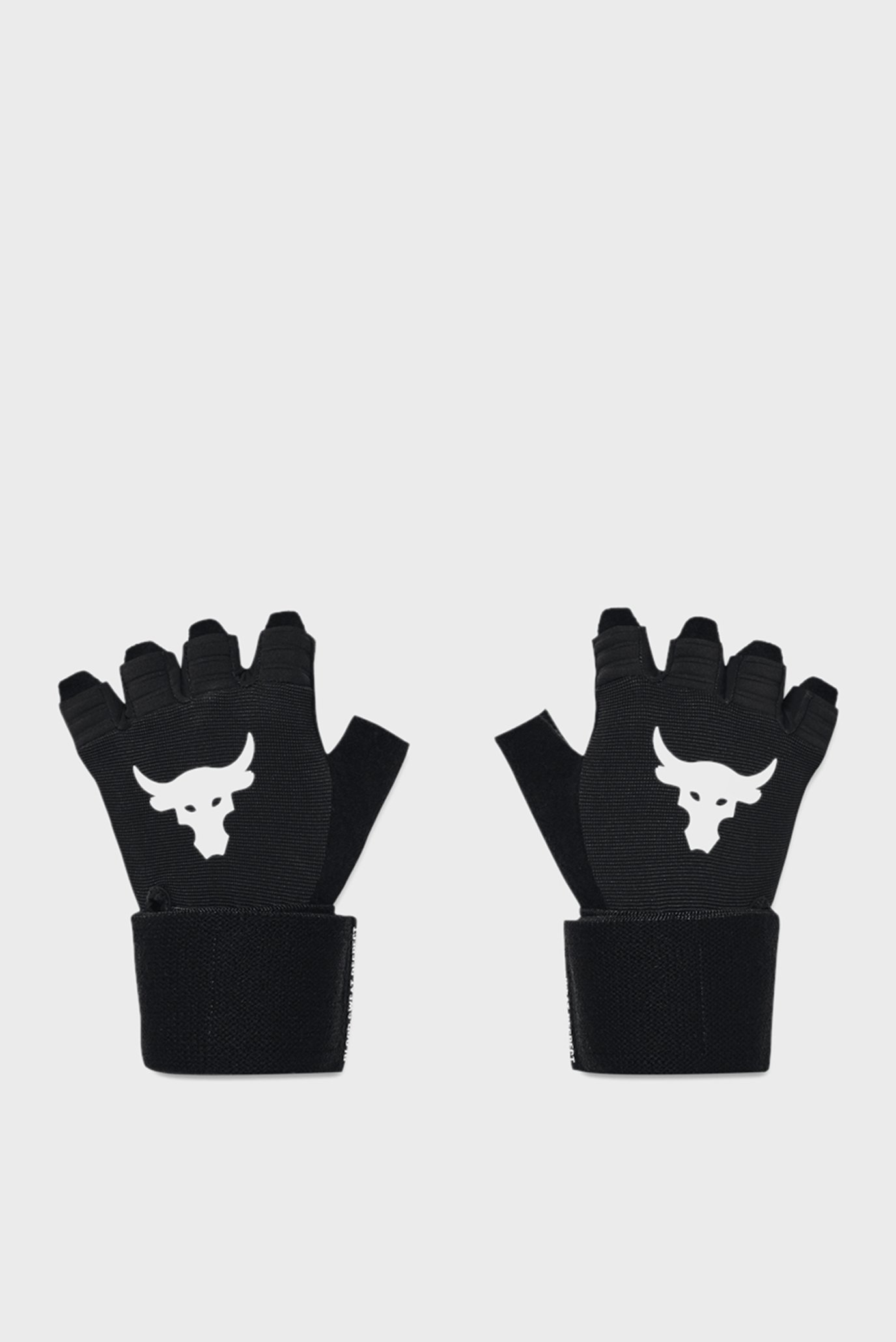 Мужские черные кожаные перчатки UA Project Rock Training GL 1