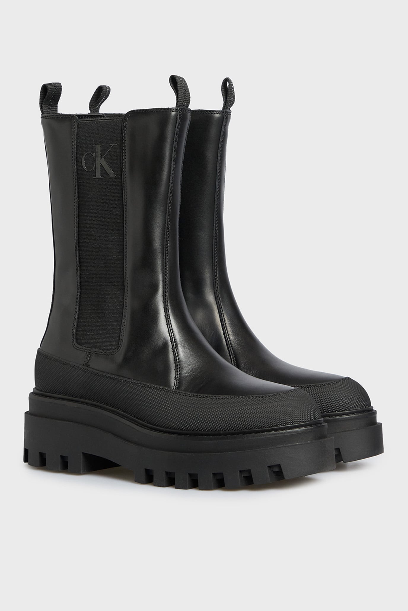 Женские черные челси FLATFORM CHELSEA BOOT LTH WN 8