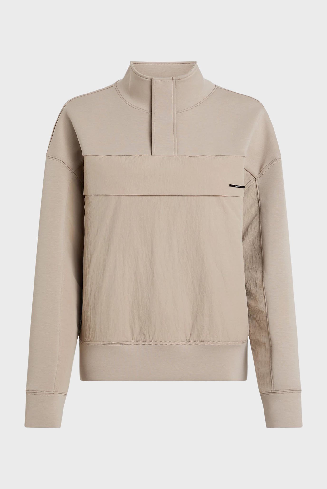 Женская бежевая спортивная кофта MIX MEDIA HALF ZIP 5