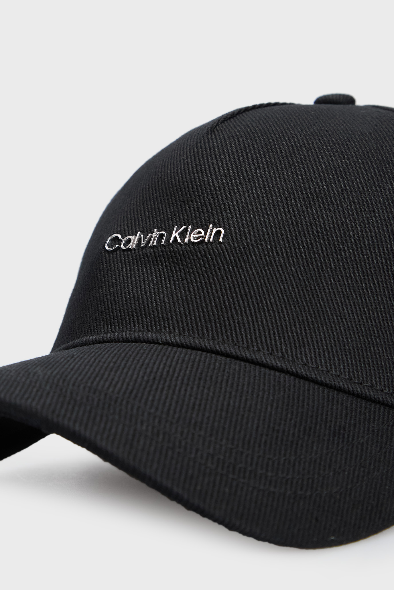 Женская черная кепка CALVIN LETTERING CANVAS CAP 4
