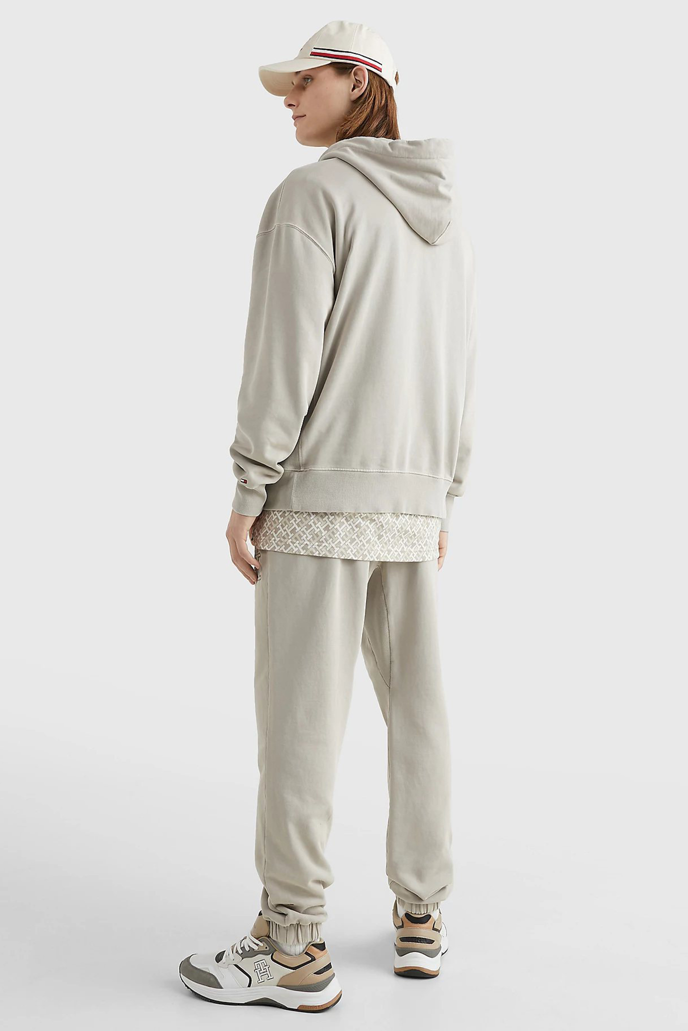 Мужское бежевое худи IMD GARMENT DYE 3