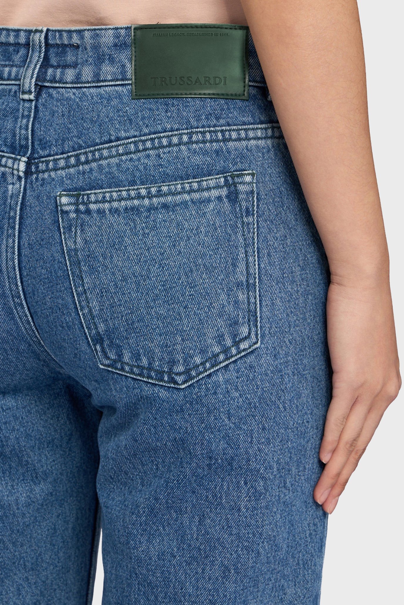 Джинсы WJ190D42 5 POCKET 190 STRAIGHT - BLUE DENIM SW 3