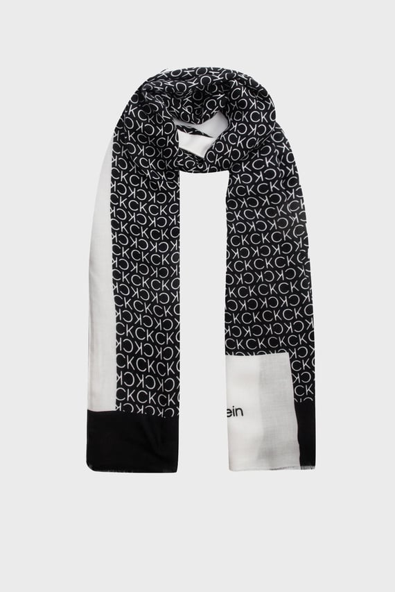 Шарф AOP MINIMAL LOGO SHAWL 70 X 180 Calvin Klein