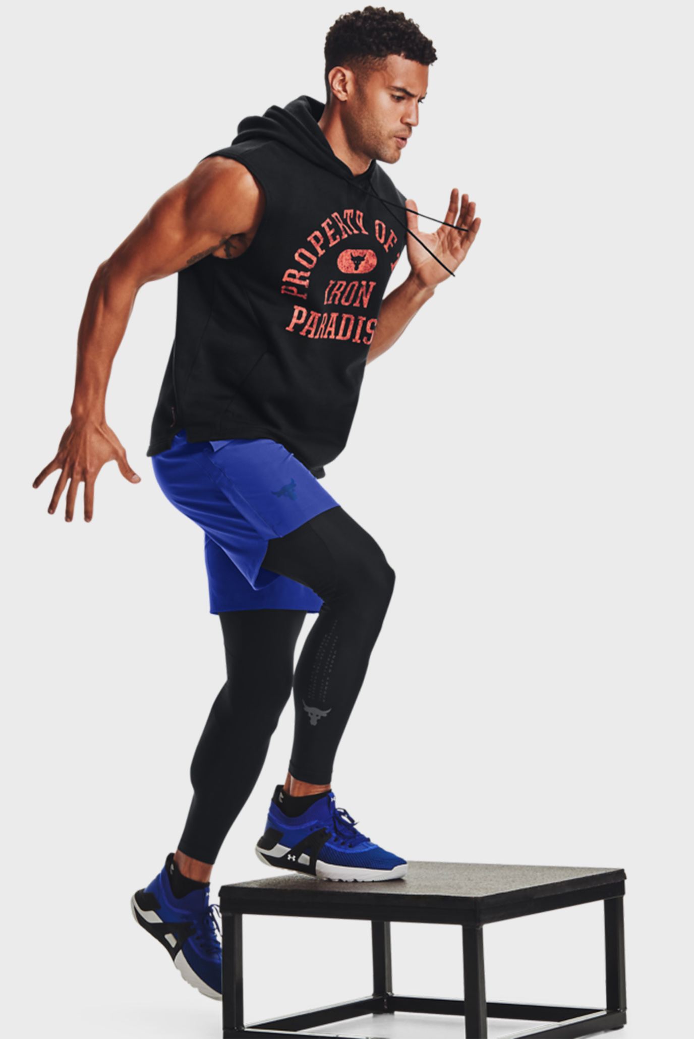 Мужское черное худи UA Pjt Rock CC Fleece SL HD Under Armour Мужское черное худи UA Pjt Rock CC Fleece SL HD 5