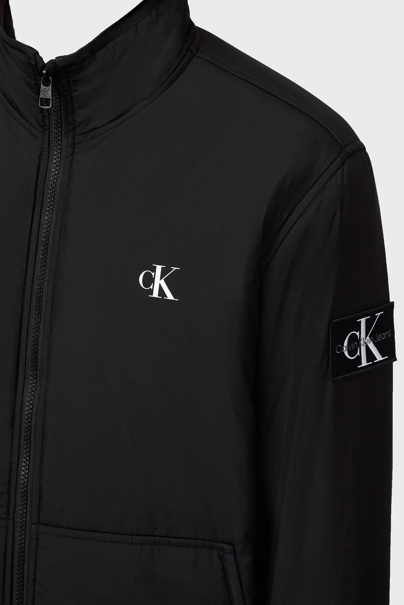 Мужская черная куртка PADDED HARRINGTON JACKET 5