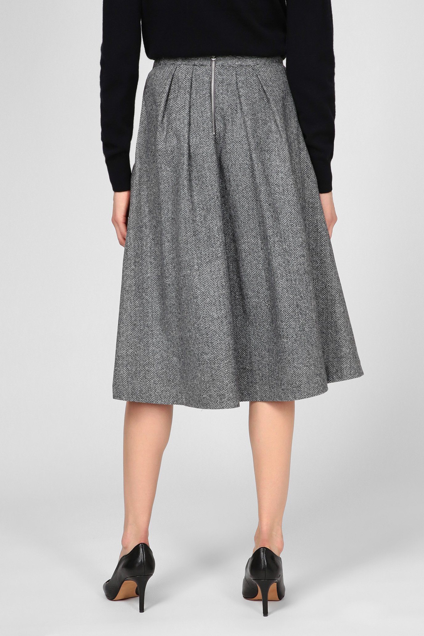 Женская серая юбка CASHMERE WOOL BLENDTommy Hilfiger Женская серая юбка CASHMERE WOOL BLEND 9