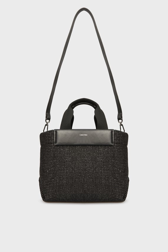 Женская черная сумка RAFFIA SMALL