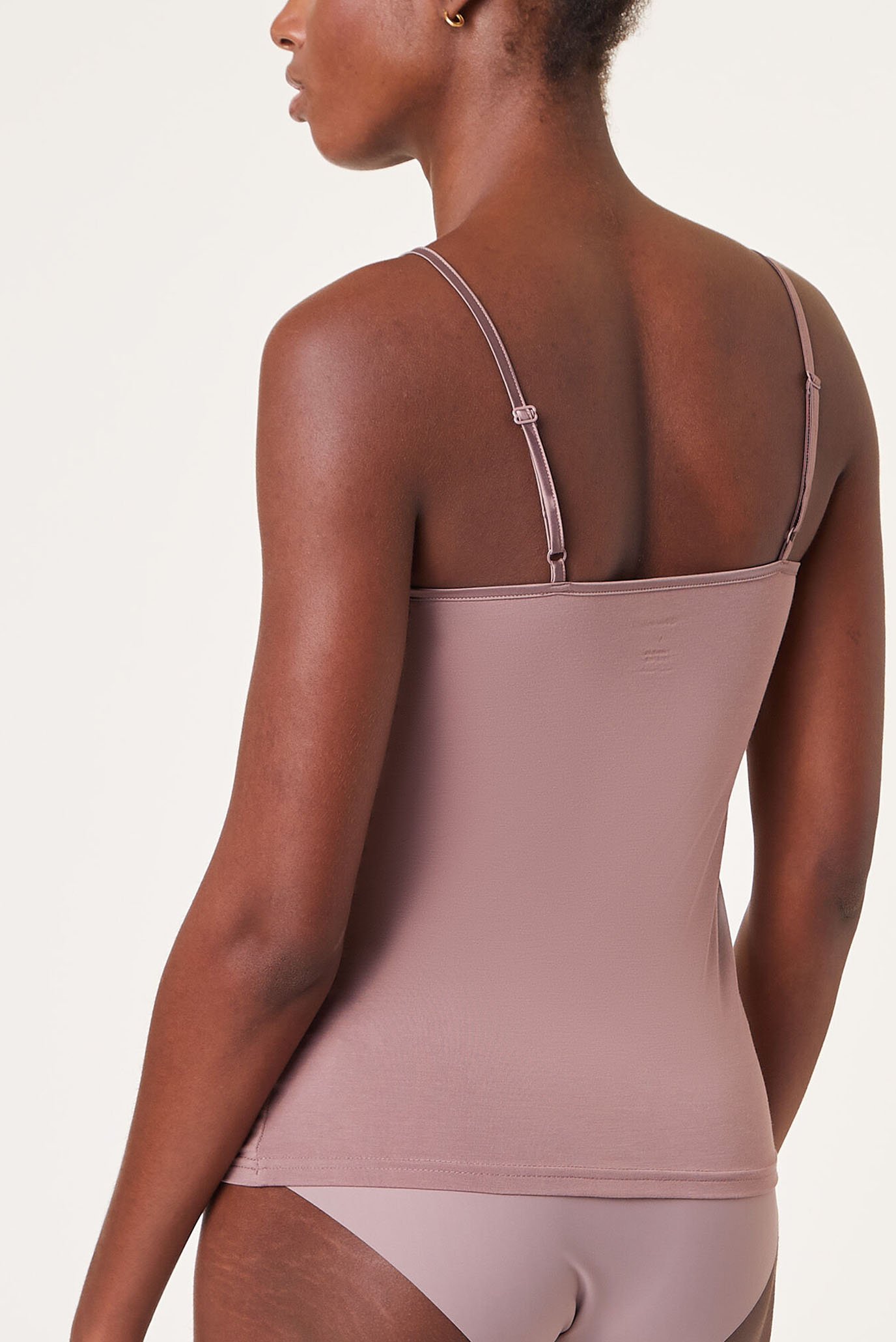 Женский пудровый топ тонкие бретели WARM ME UP 2