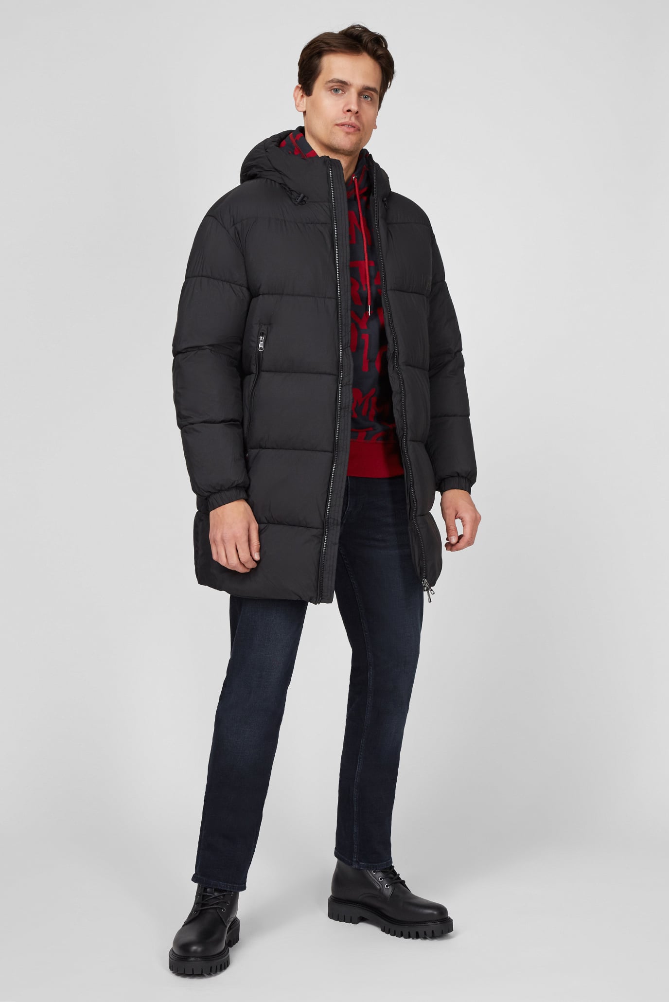 Мужская черная куртка HIGH LOFT PARKA 10