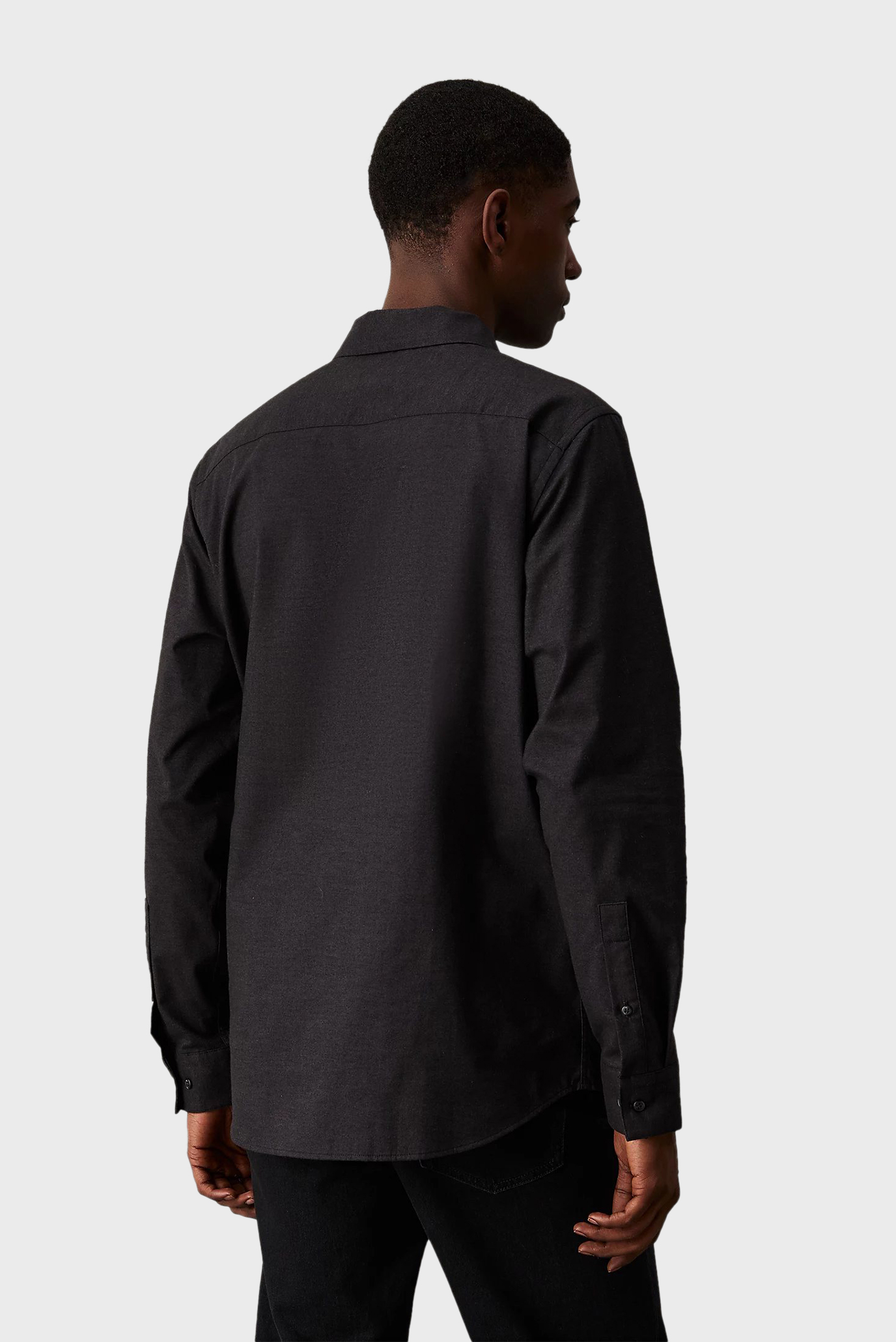 Мужская темно-серая рубашка FLANNEL SOLID 3