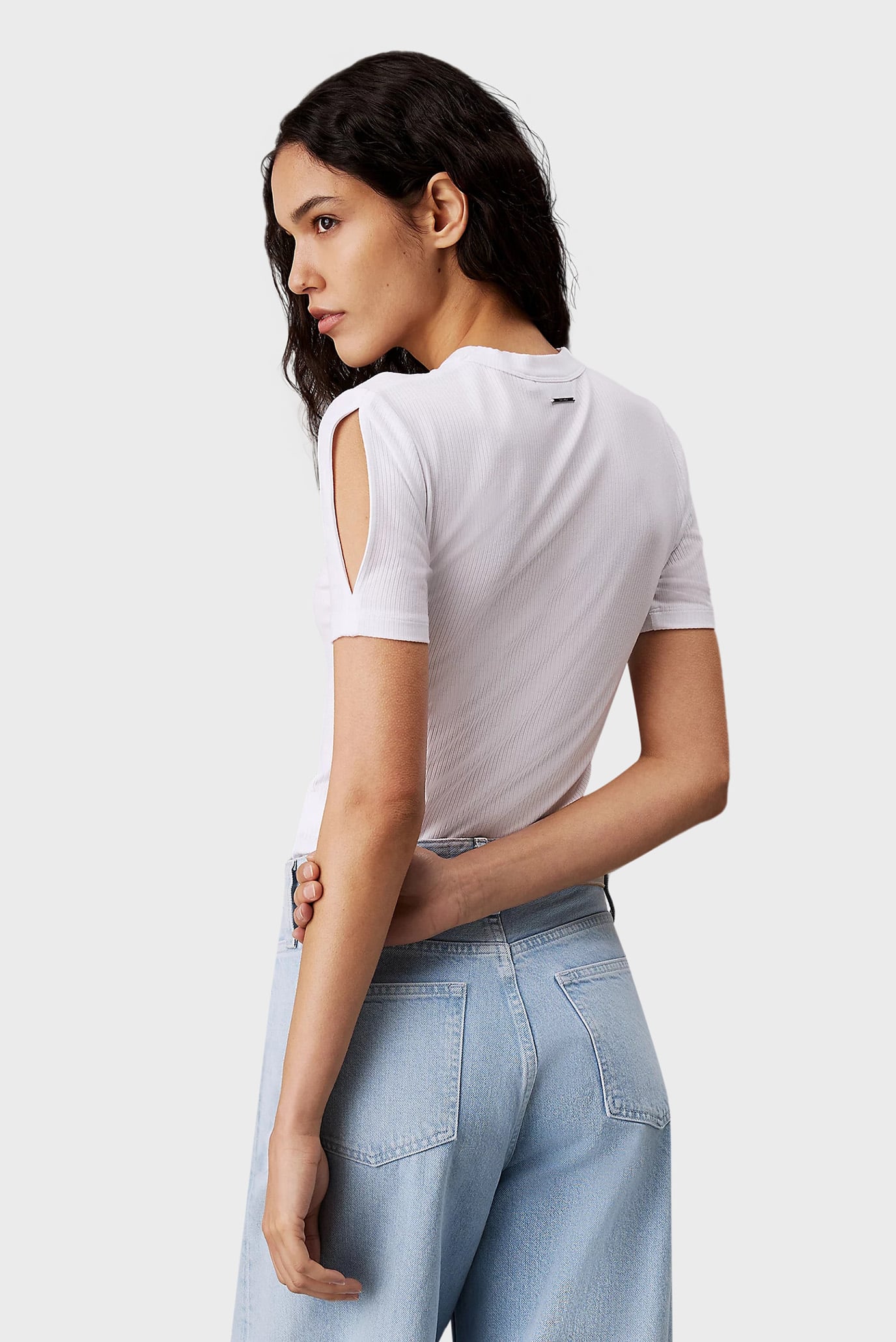 Футболка MODAL RIB SLIT DETAIL T-SHIRT SS 3