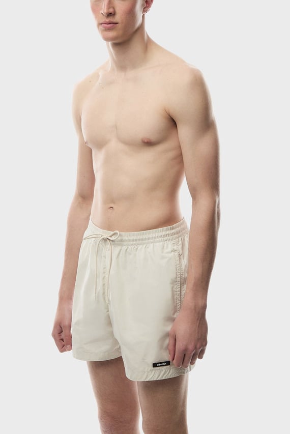 Мужские светло-серые плавательные шорты MEDIUM DRAWSTRING