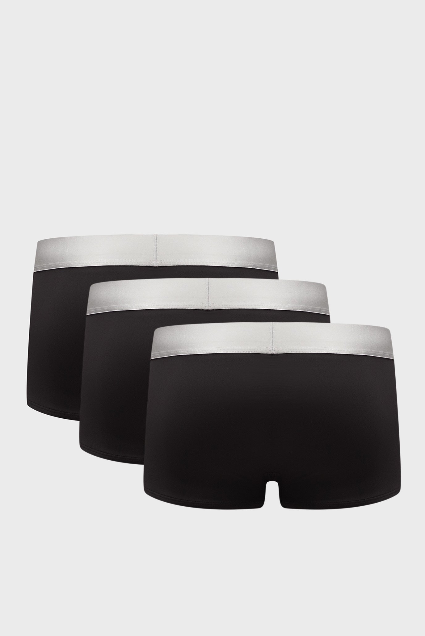 Мужские черные боксеры (3 шт) LOW RISE TRUNK 3PK 7