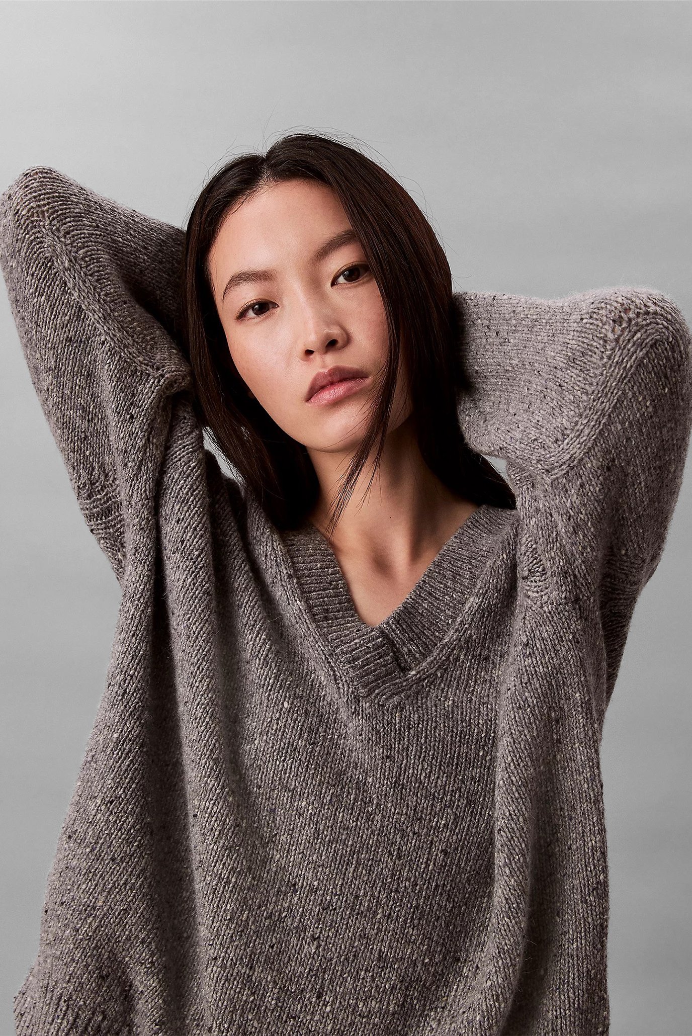 Свитер Chunky Neps V Neck Sweater 4