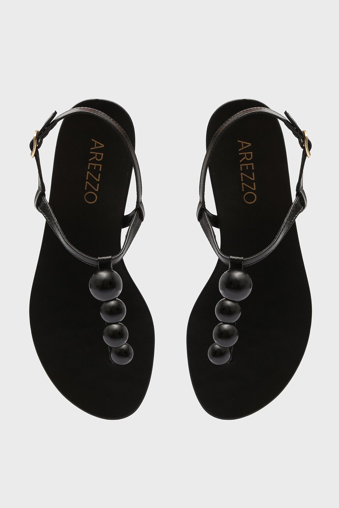 Женские черные сандалии Arezzo Женские черные сандалии 3