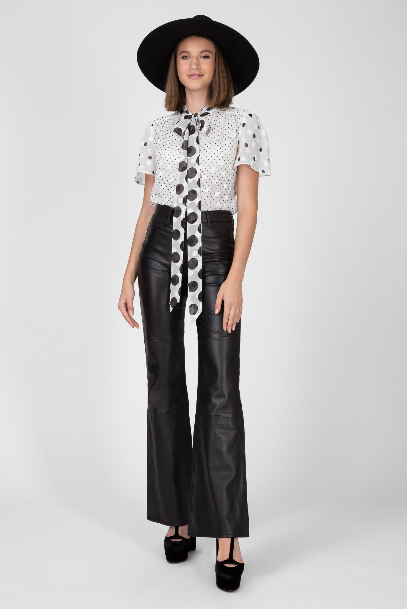 Блузка ZENDAYA POLKA DOT TIE NCK BLOUSE 5