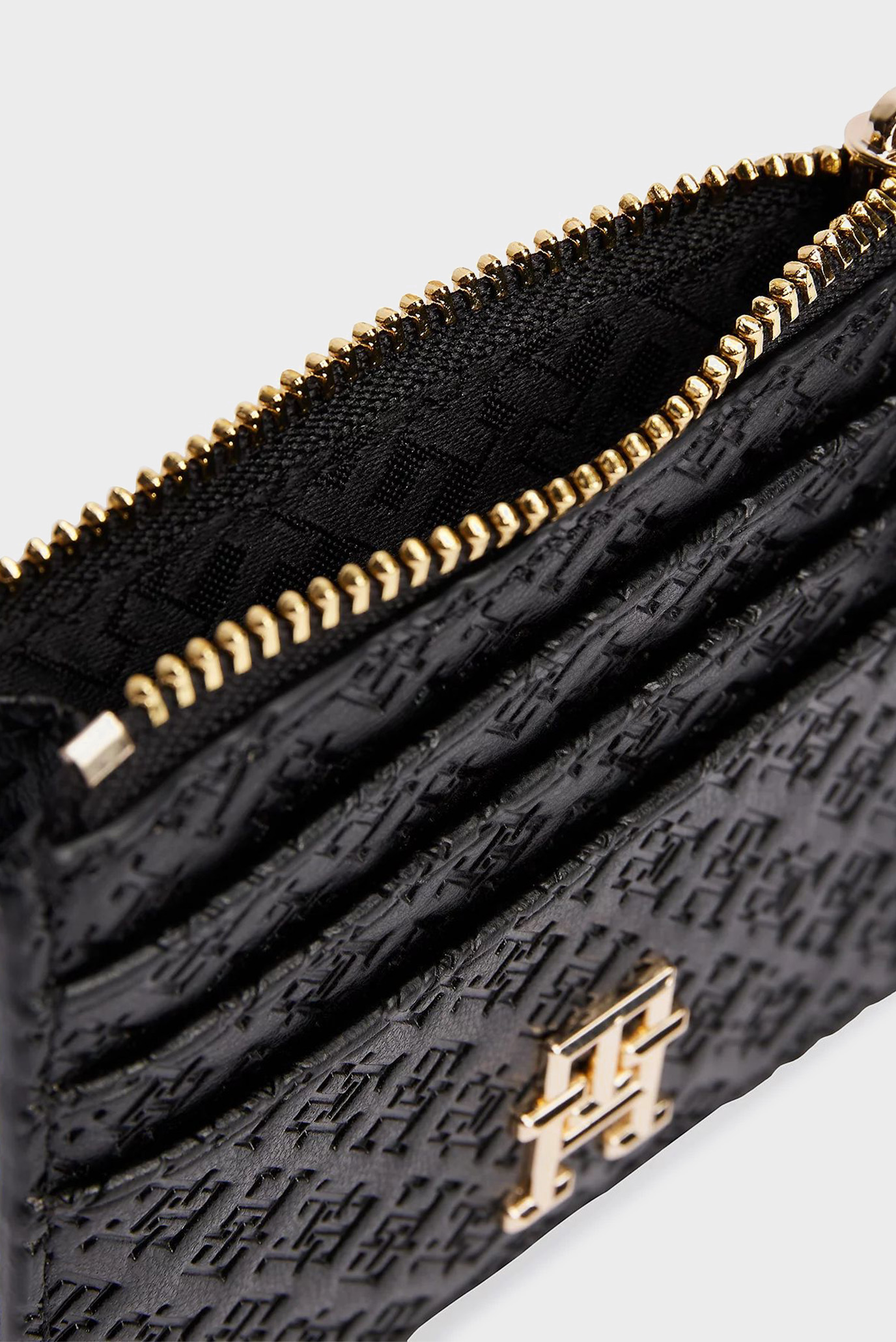 Женский черный кардхолдер с узором TH ETERNITY CC HOLDER MONO 4