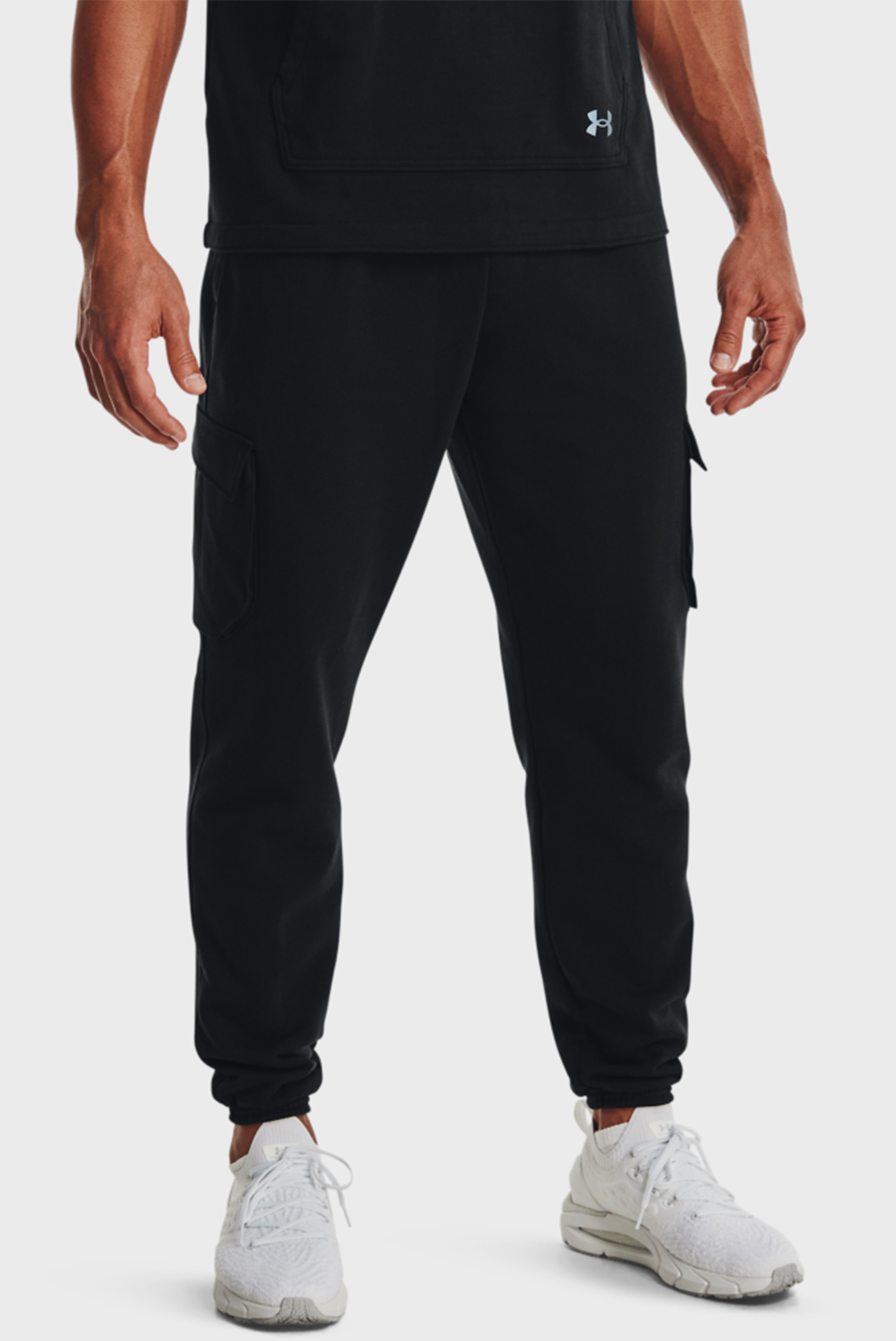 Мужские черные спортивные брюки UA BTG Terry Utility Jogger 1