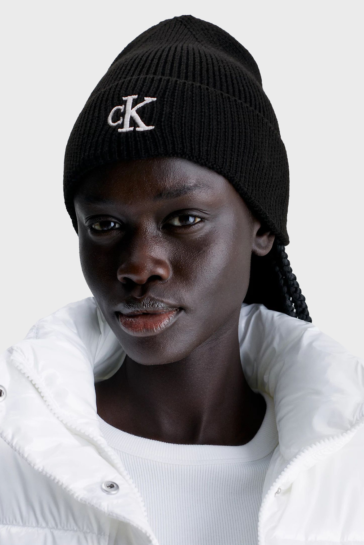 Calvin klein logo beanie hotsell