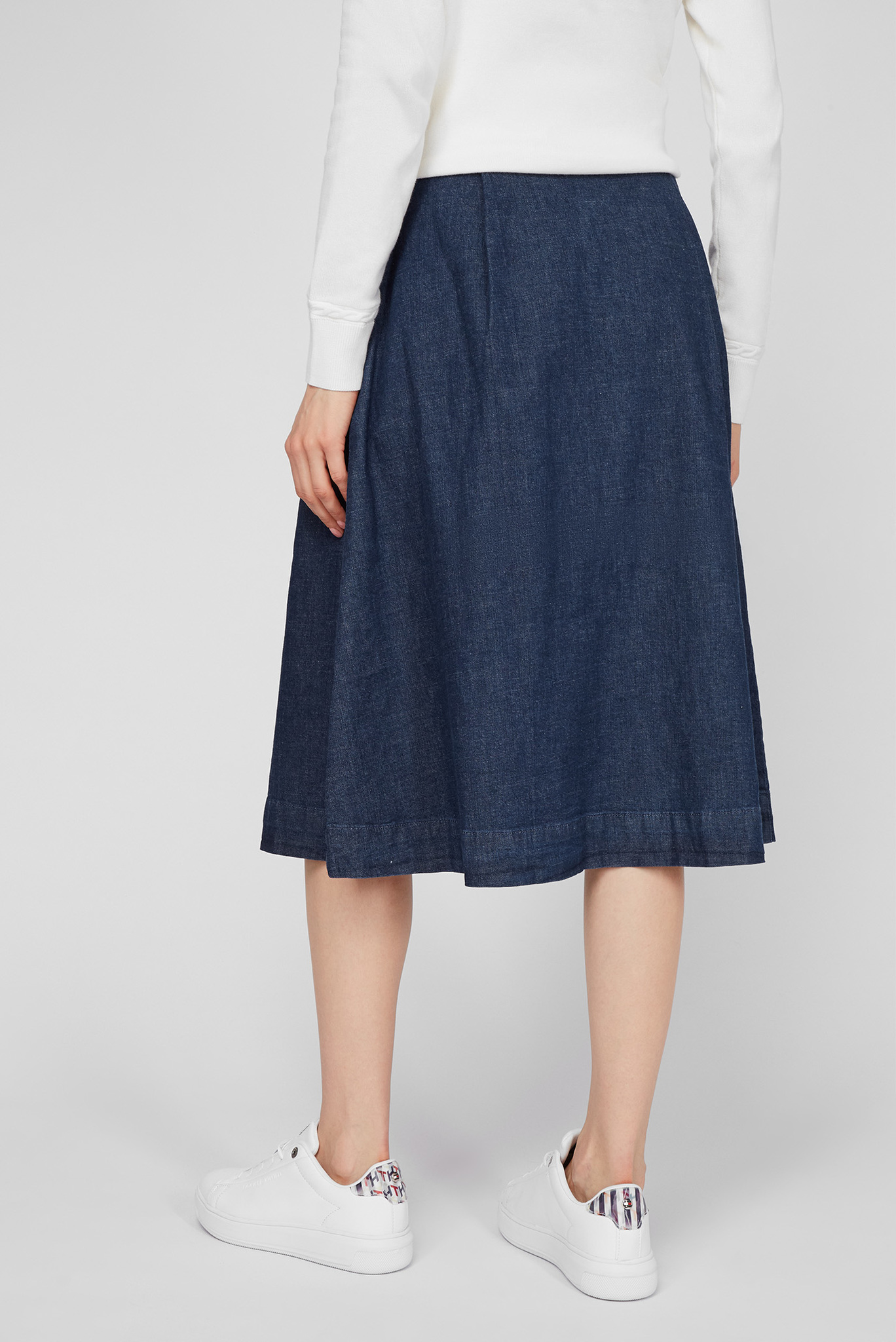 Женская синяя джинсовая юбка F&F HW TAM MIDI SKIRT 4