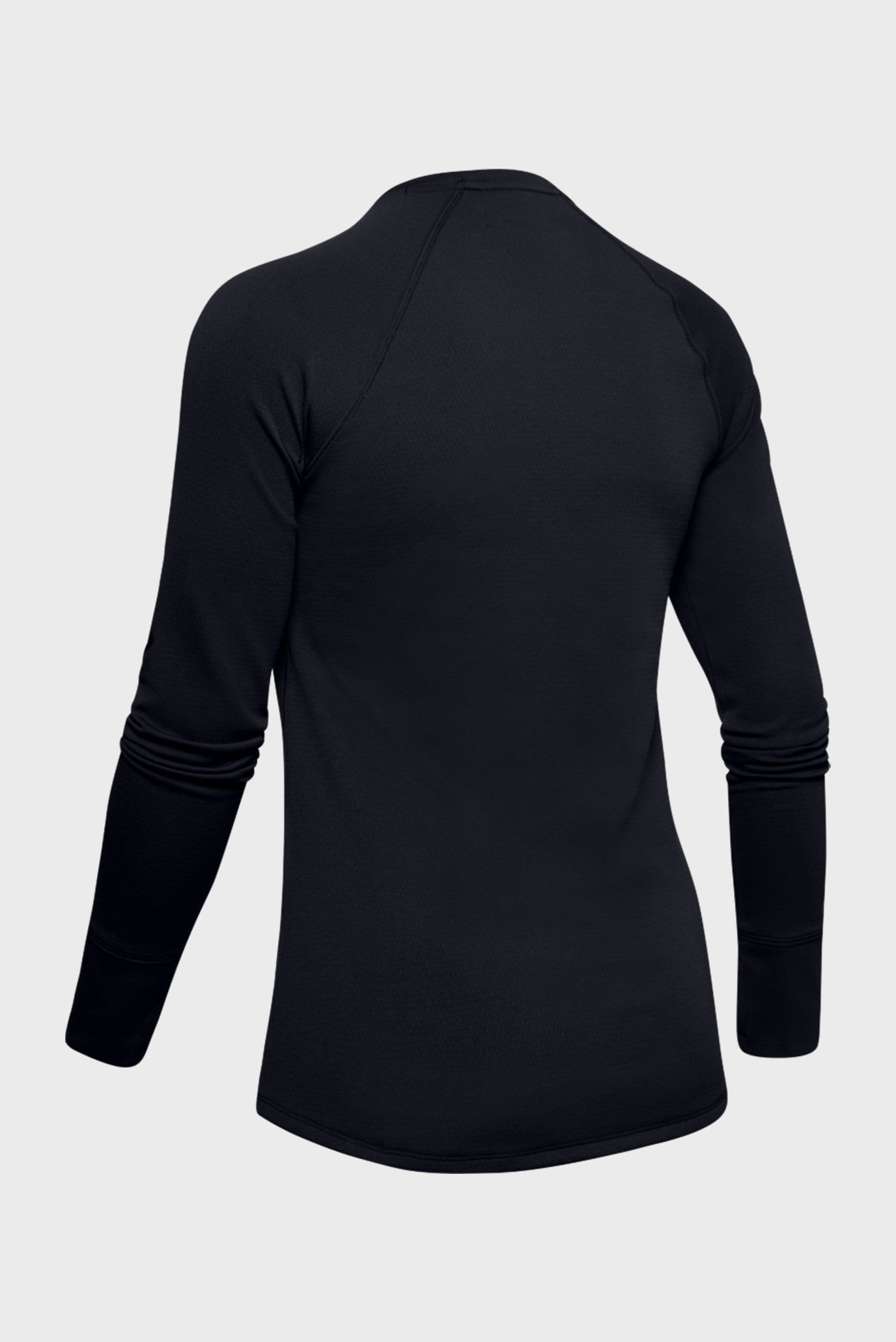 Женский черный термореглан UA Base Crew 2.0 5