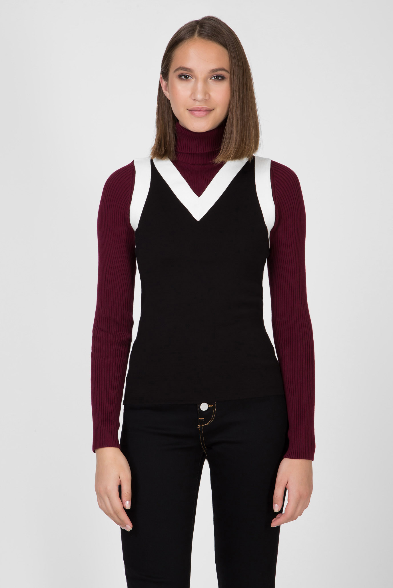 Гольф ZENDAYA PANEL ROLL NECK SWEATER 6