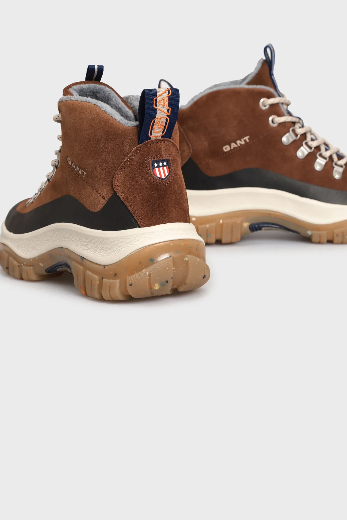 Мужские коричневые замшевые ботинки 10