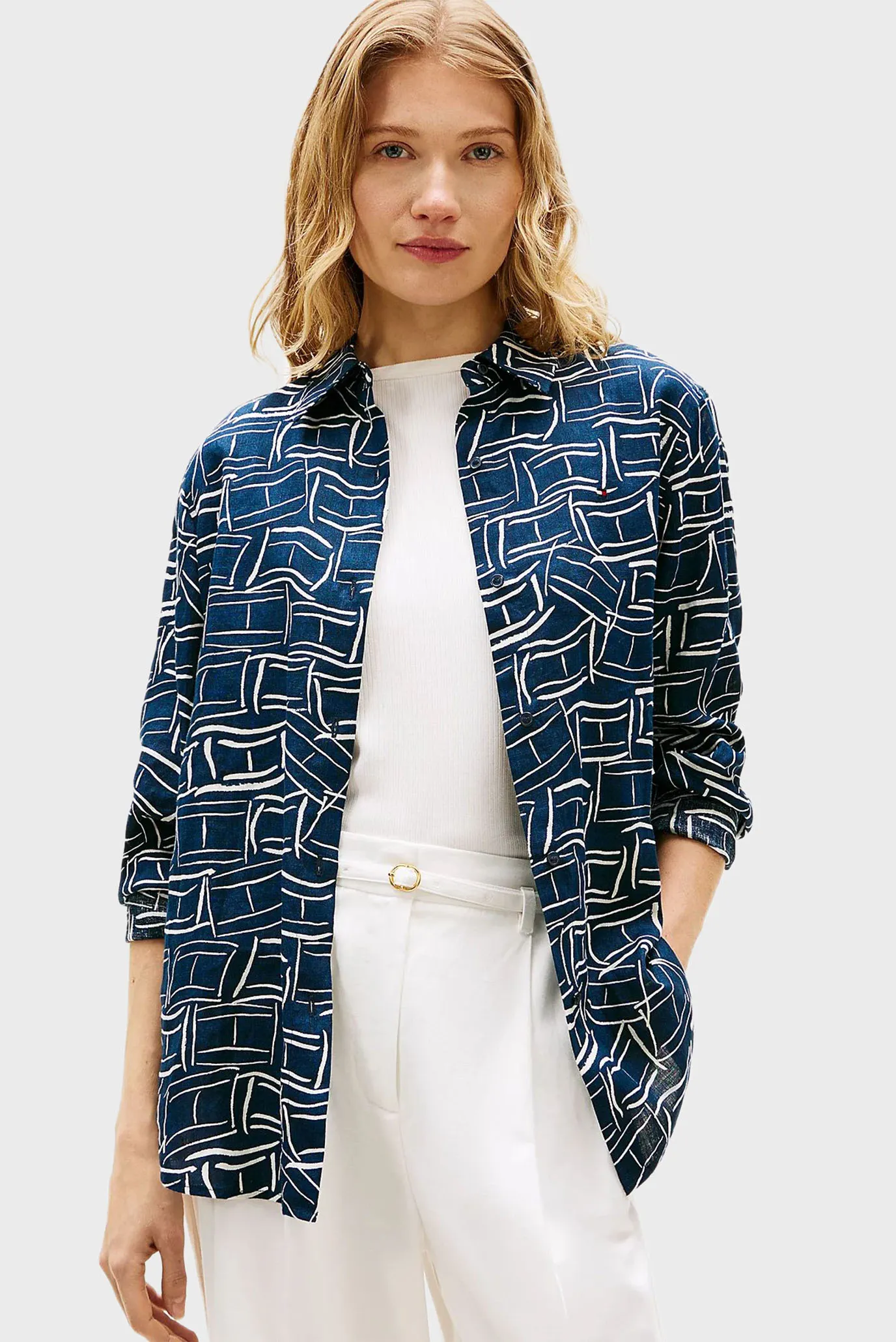 Рубашка ESS LINEN RELAXED SHIRT 1