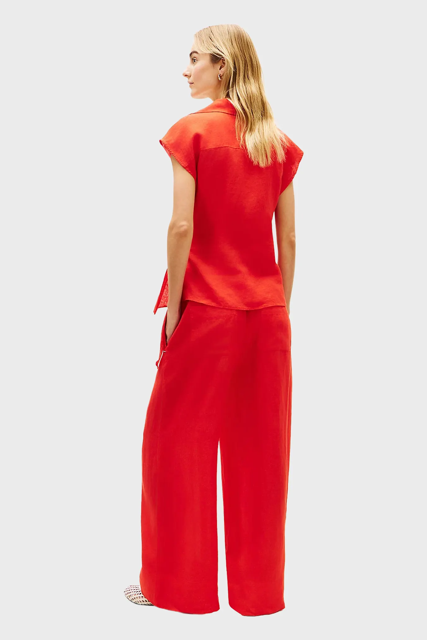 Рубашка с коротким рукавом LINEN KNOT NS TOP 3