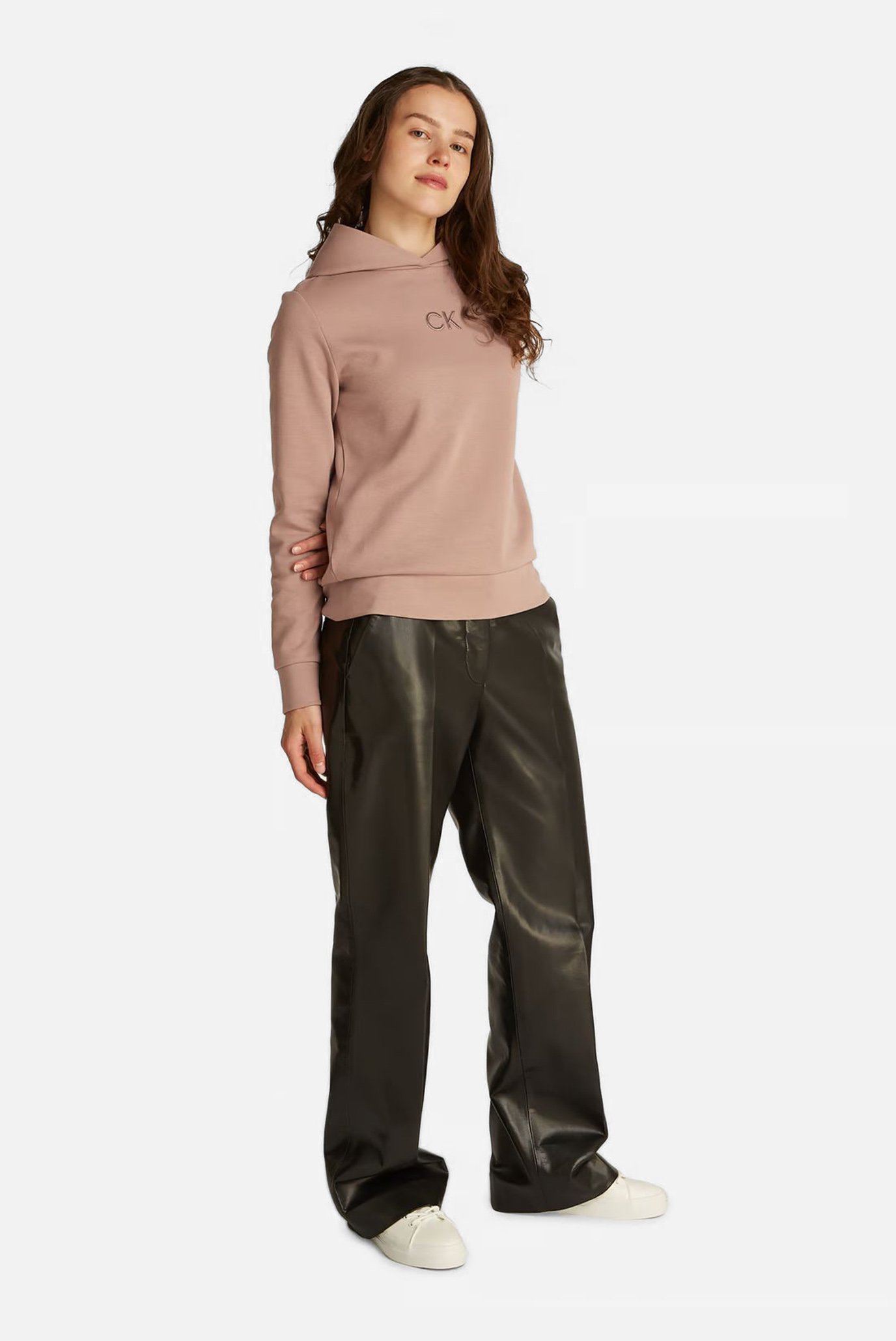 Худи SATIN CK REGULAR HOODIECalvin Klein Худи SATIN CK REGULAR HOODIE 2