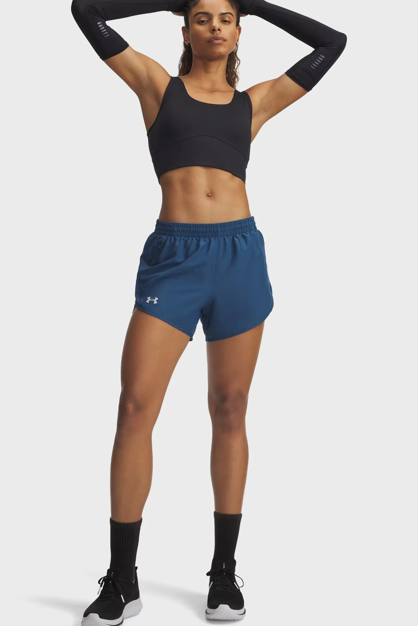 Шорты UA Fly By 3'' Shorts-BLU 2