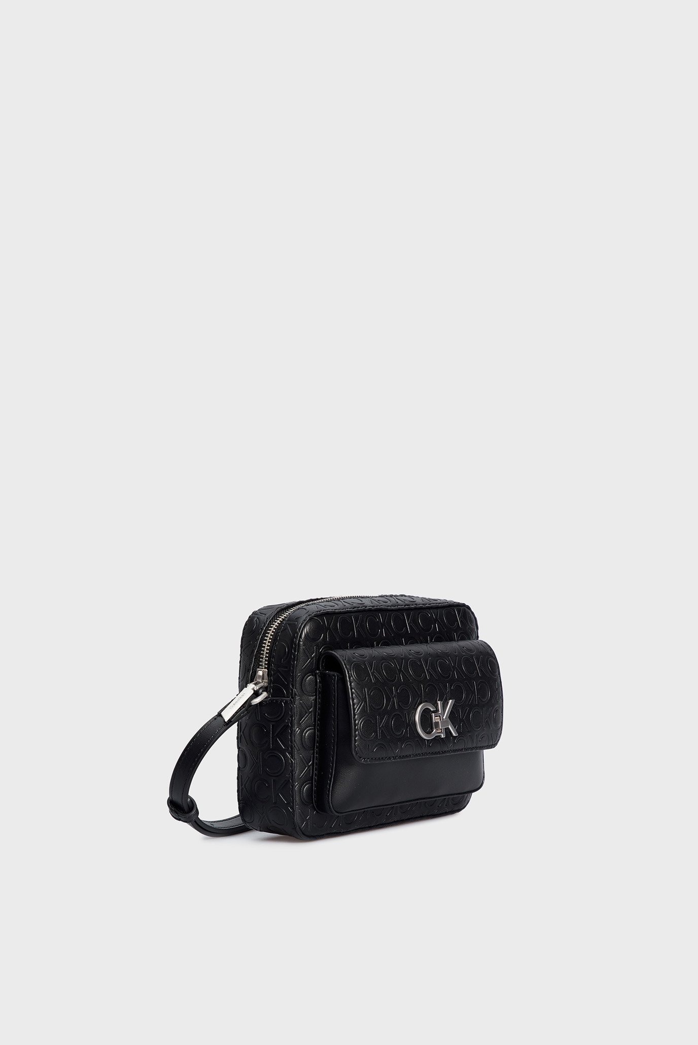 Calvin klein Re Lock Camera Emb Mn Shoulder Bag Black