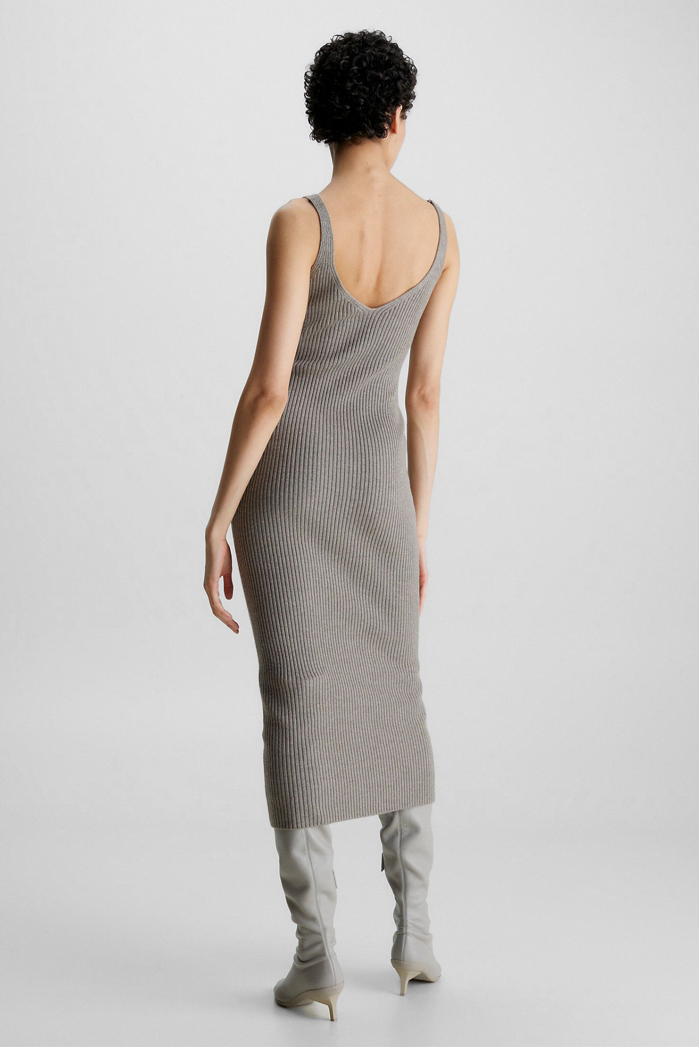 Платье RIB KNIT SLIP DRESS 3