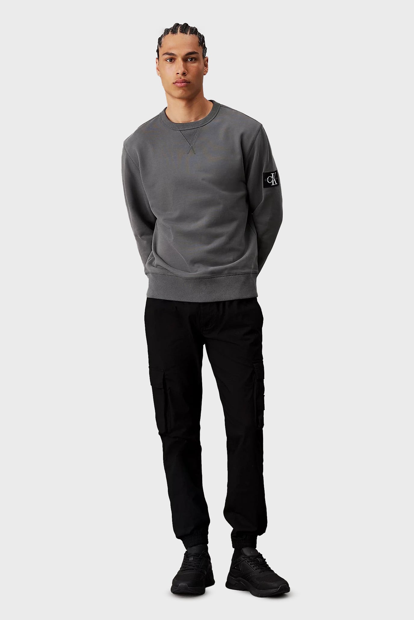 Мужские черные карго SKINNY WASHED CARGO 2