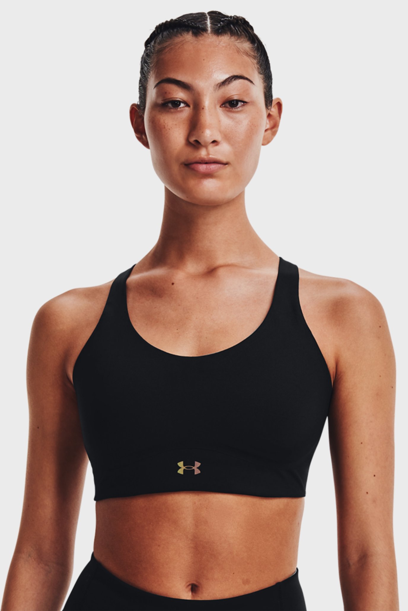 Женский черный топ UA SmartForm Rush Mid 5