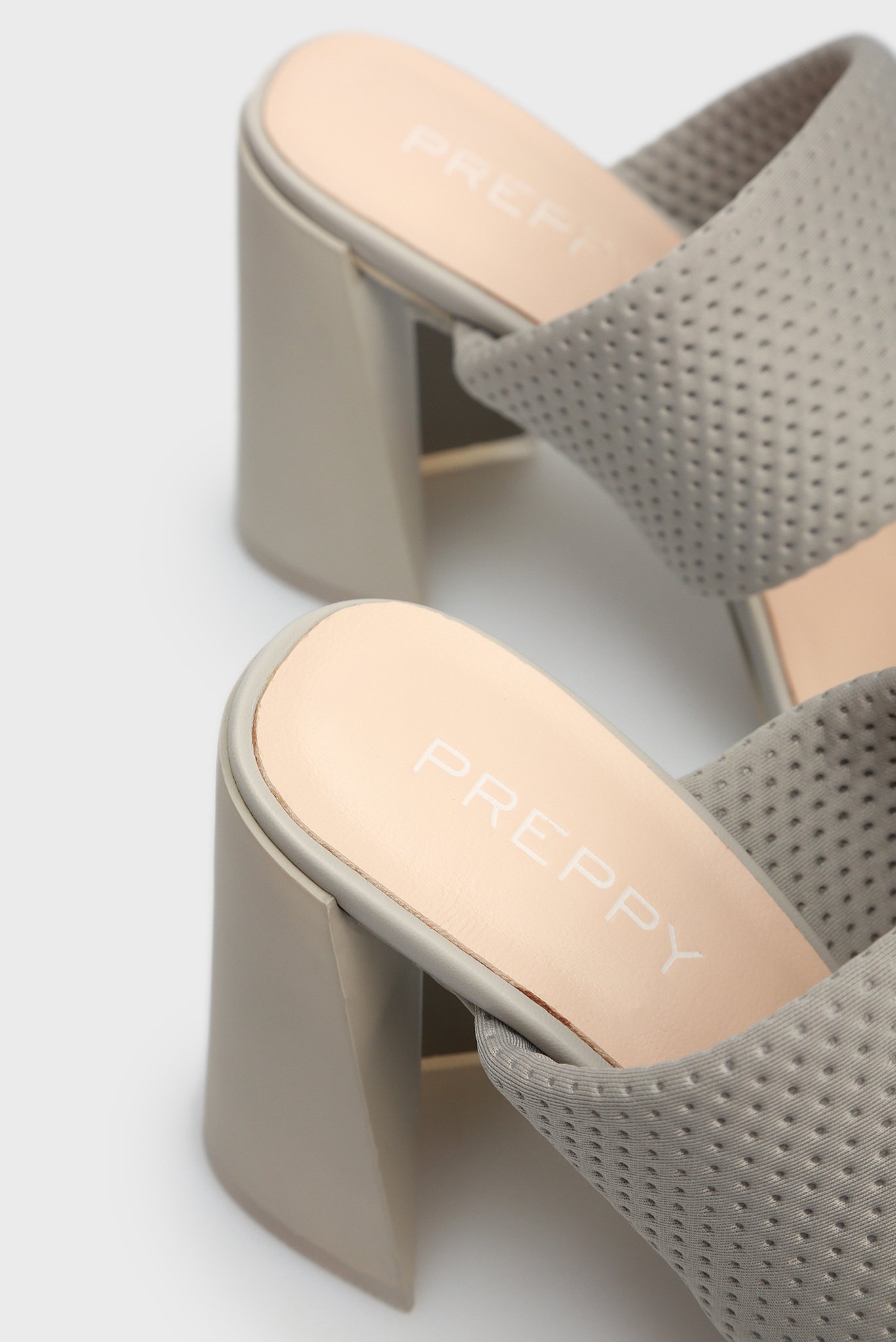 Женские серые кожаные мюлиPreppy Женские серые кожаные мюли 5