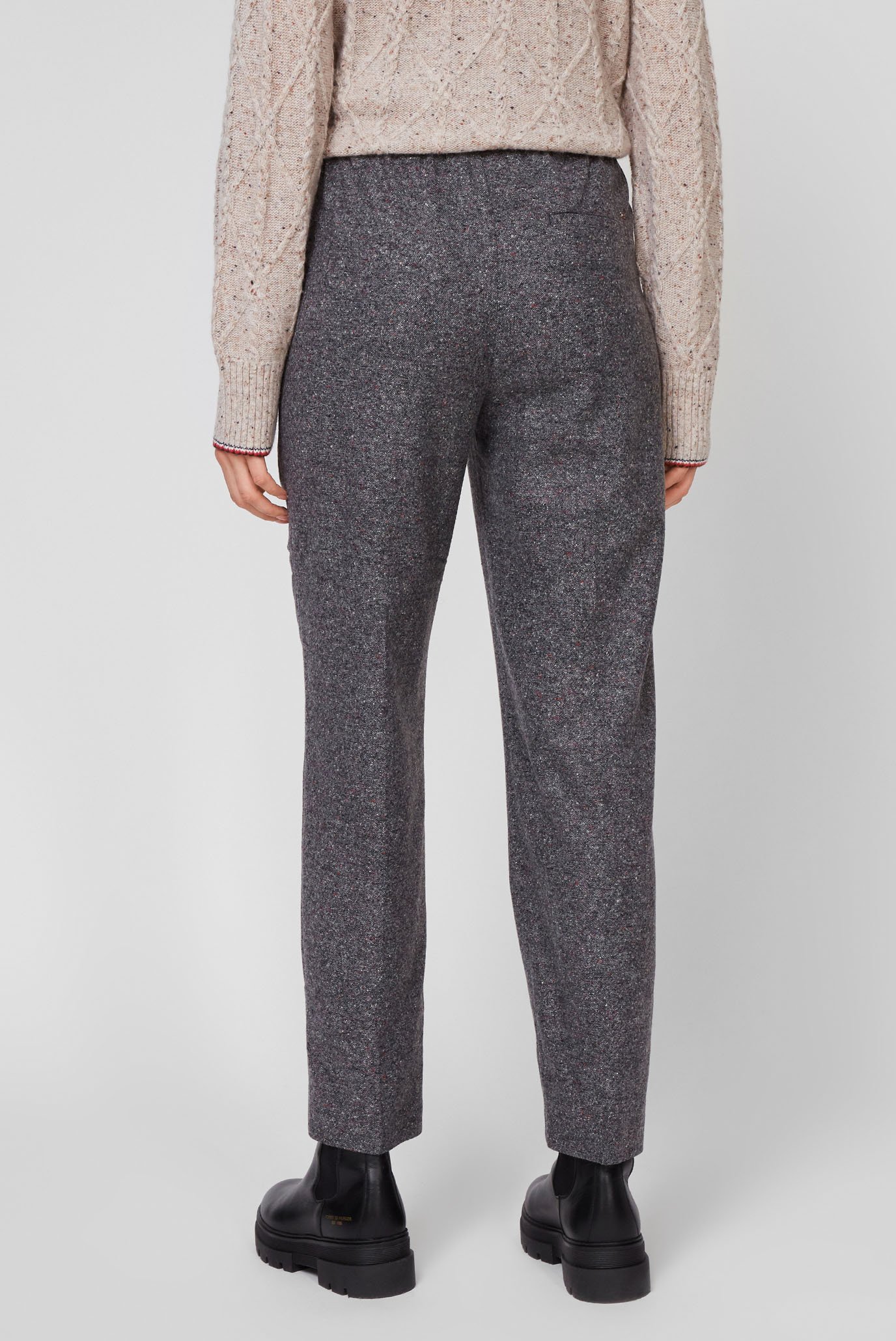 Женские серые шерстяные брюки NEPPY 4