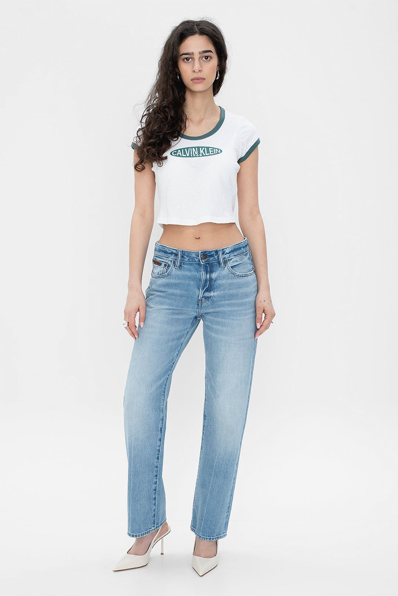 Футболка SS CASHMERE BLND GRAPHC BABY TEECalvin Klein Футболка SS CASHMERE BLND GRAPHC BABY TEE 2