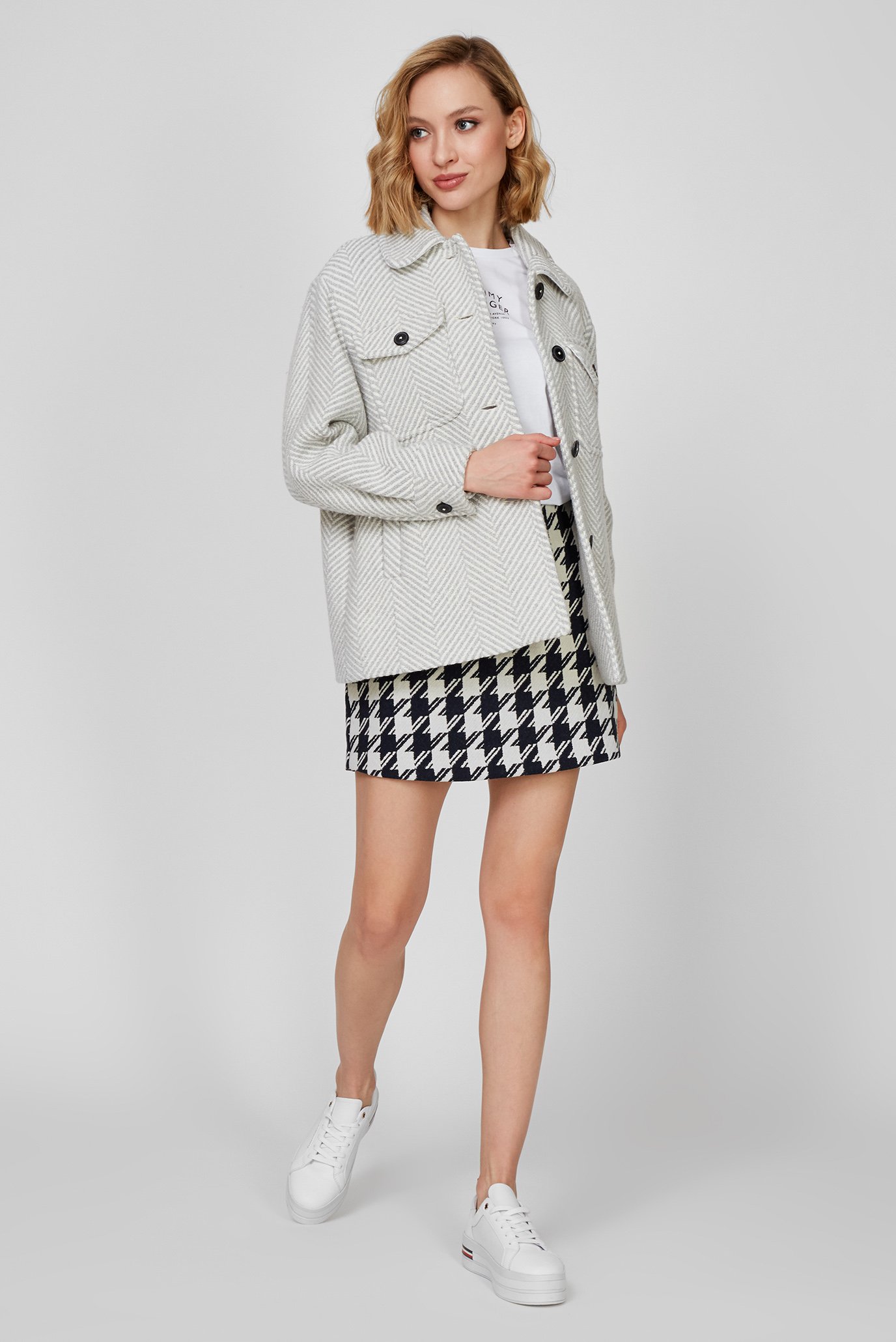 Женская шерстяная юбка с узором BLEND HOUNDST 7