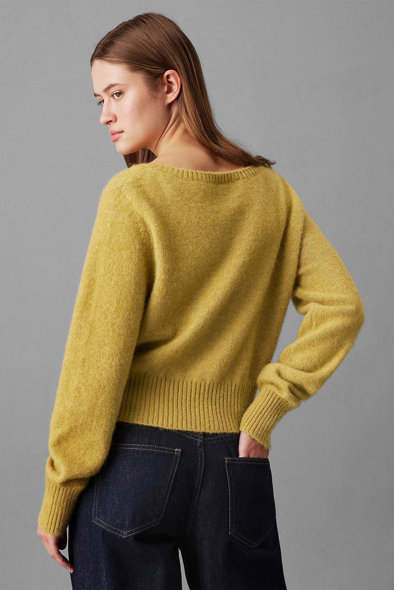 Свитер FLUFFY YARN V-NECK SWEATER 3