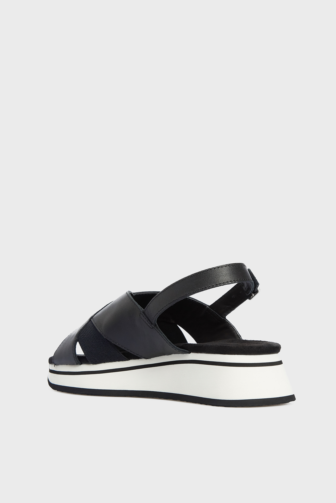 Женские черные кожаные сандалии JAIDYN 5