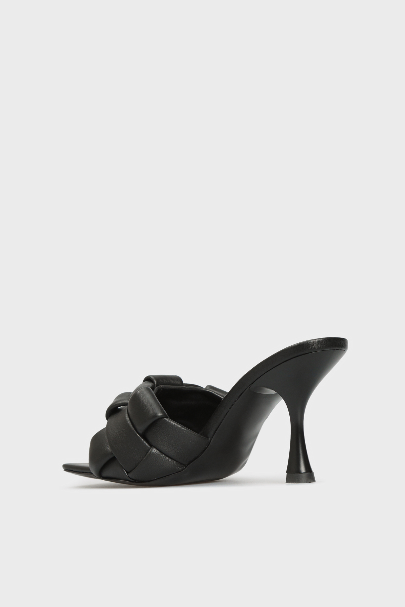 Женские черные кожаные мюли Ayla 10