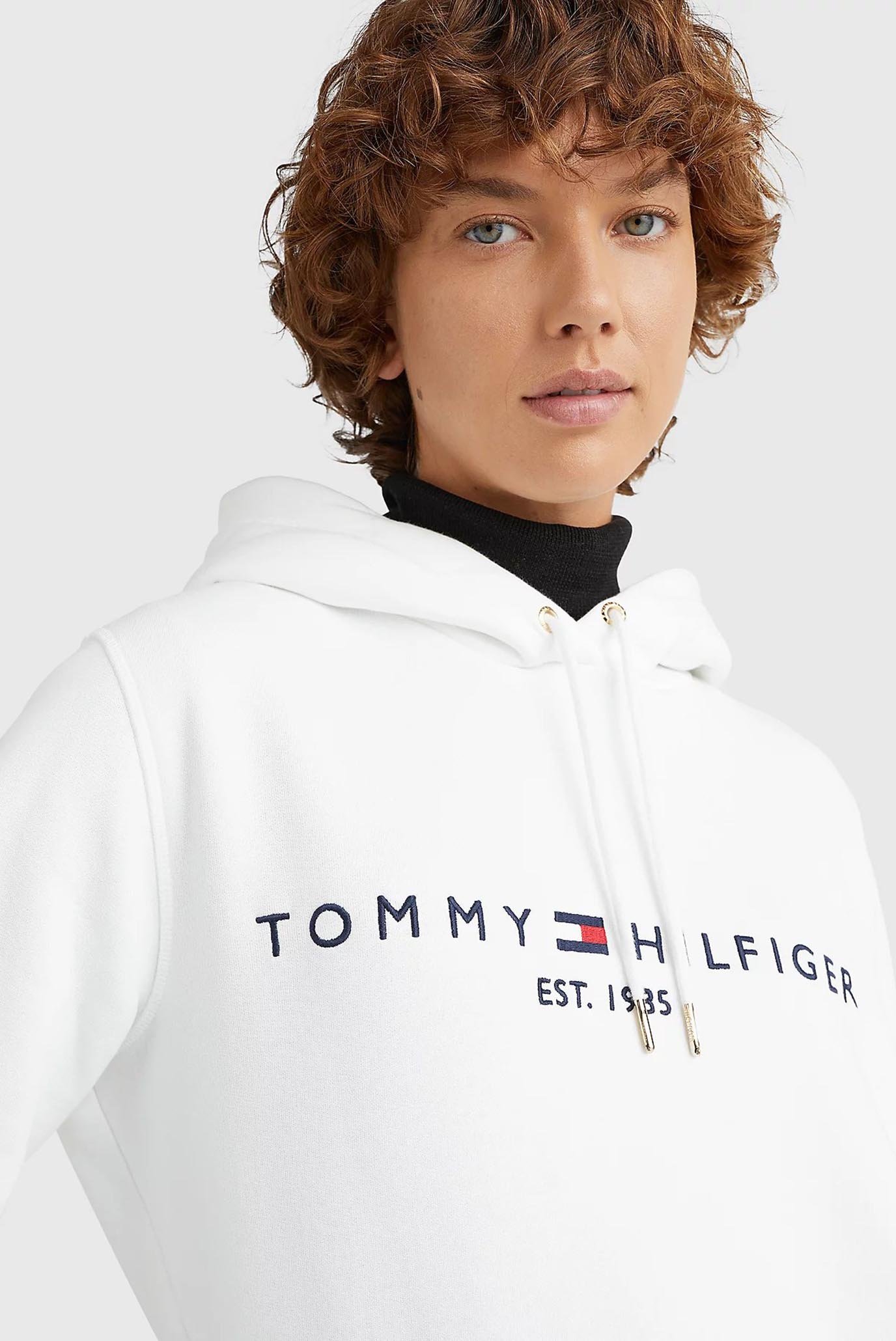 Женское белое худи HERITAGE HILFIGER HOODIE LS 4