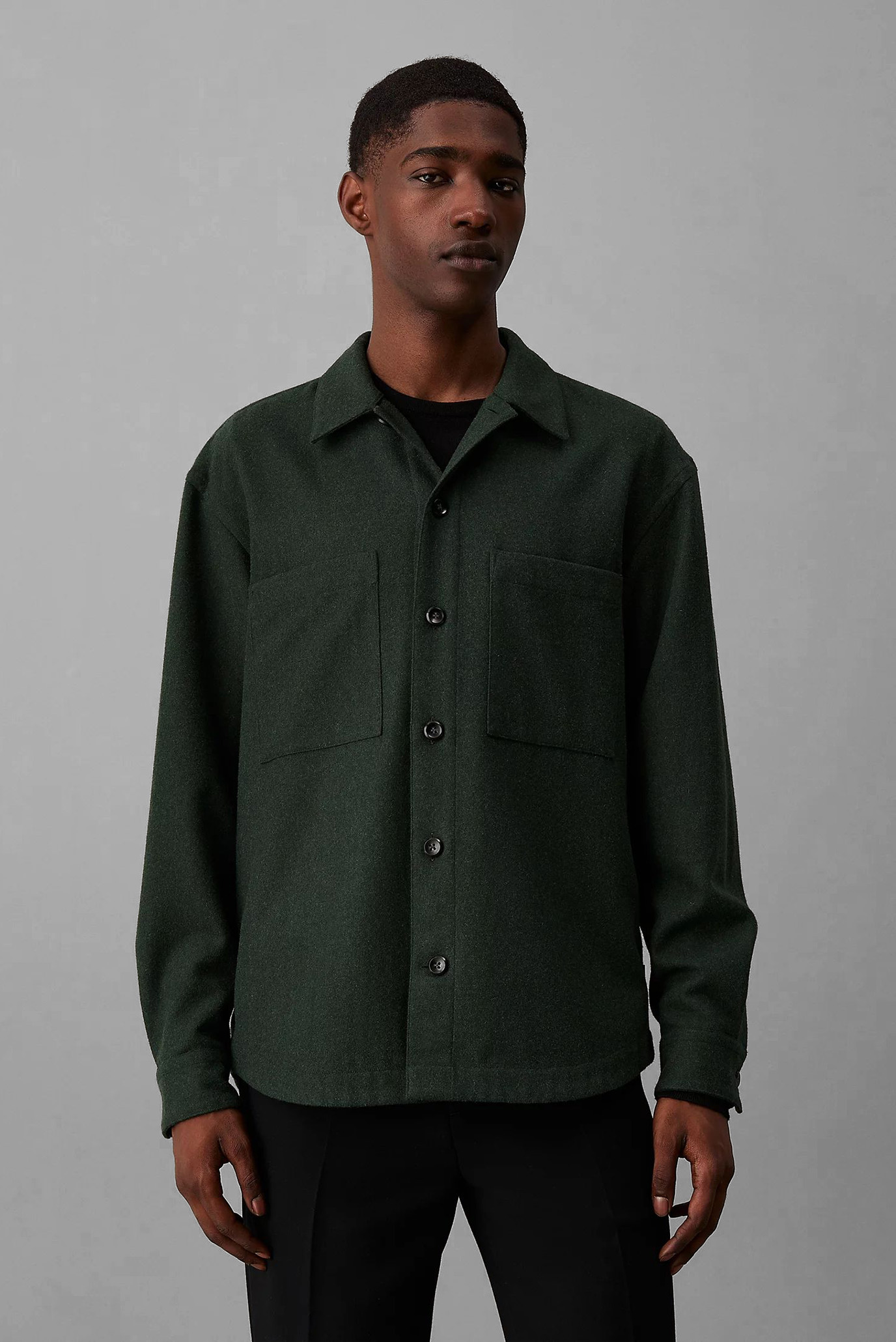 Рубашка/WOOL BLEND OVERSHIRT 1