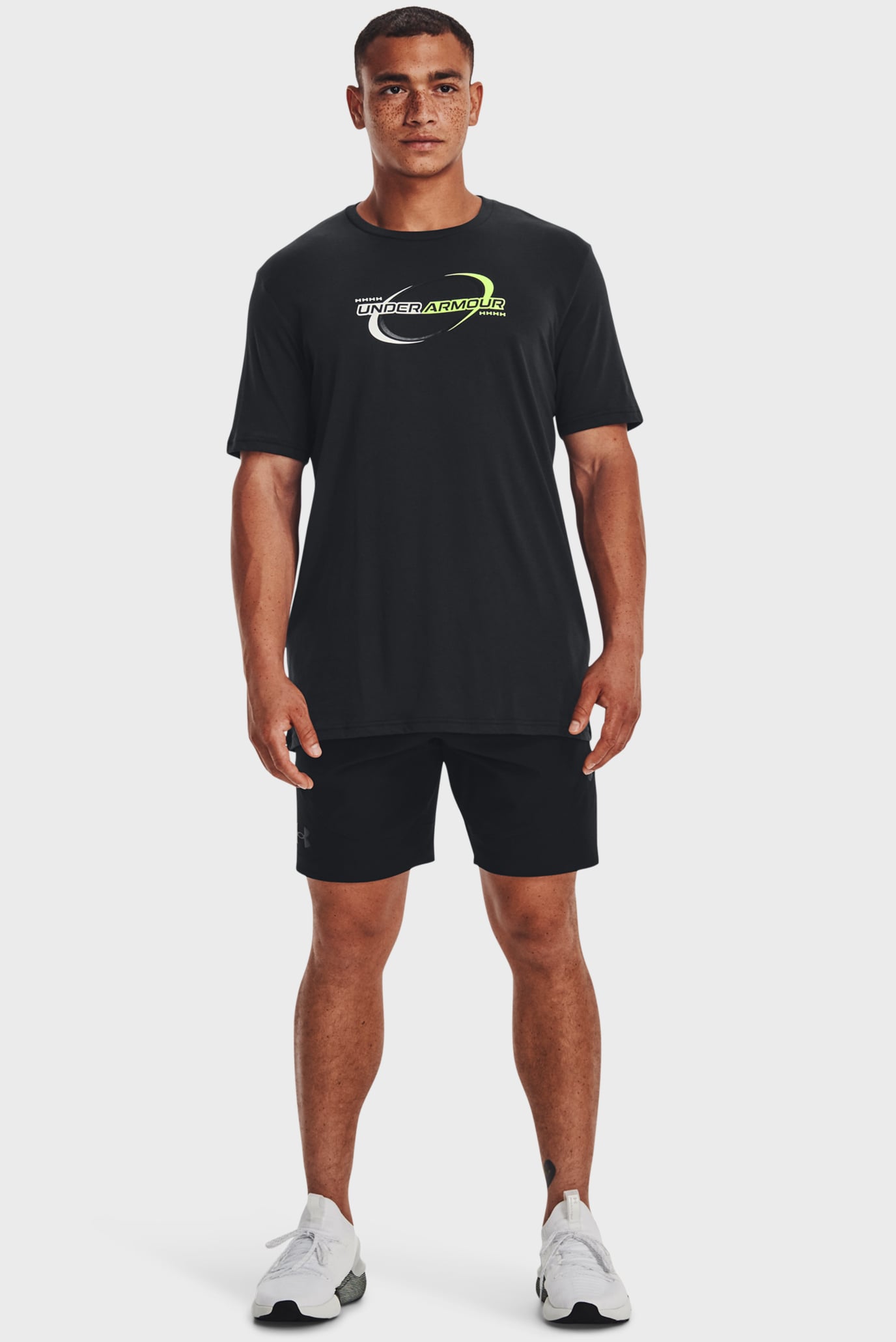 Мужская черная футболка UA SPORTSTYLE NOVELTY SS 8