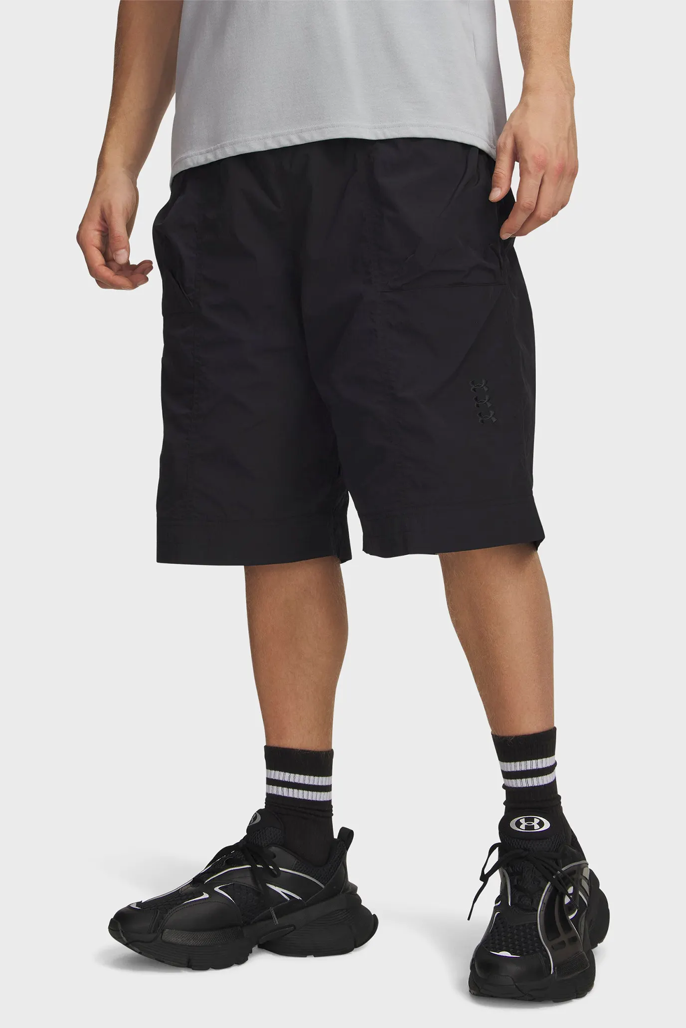 Шорты UA Hoops Woven Short-BLK 1