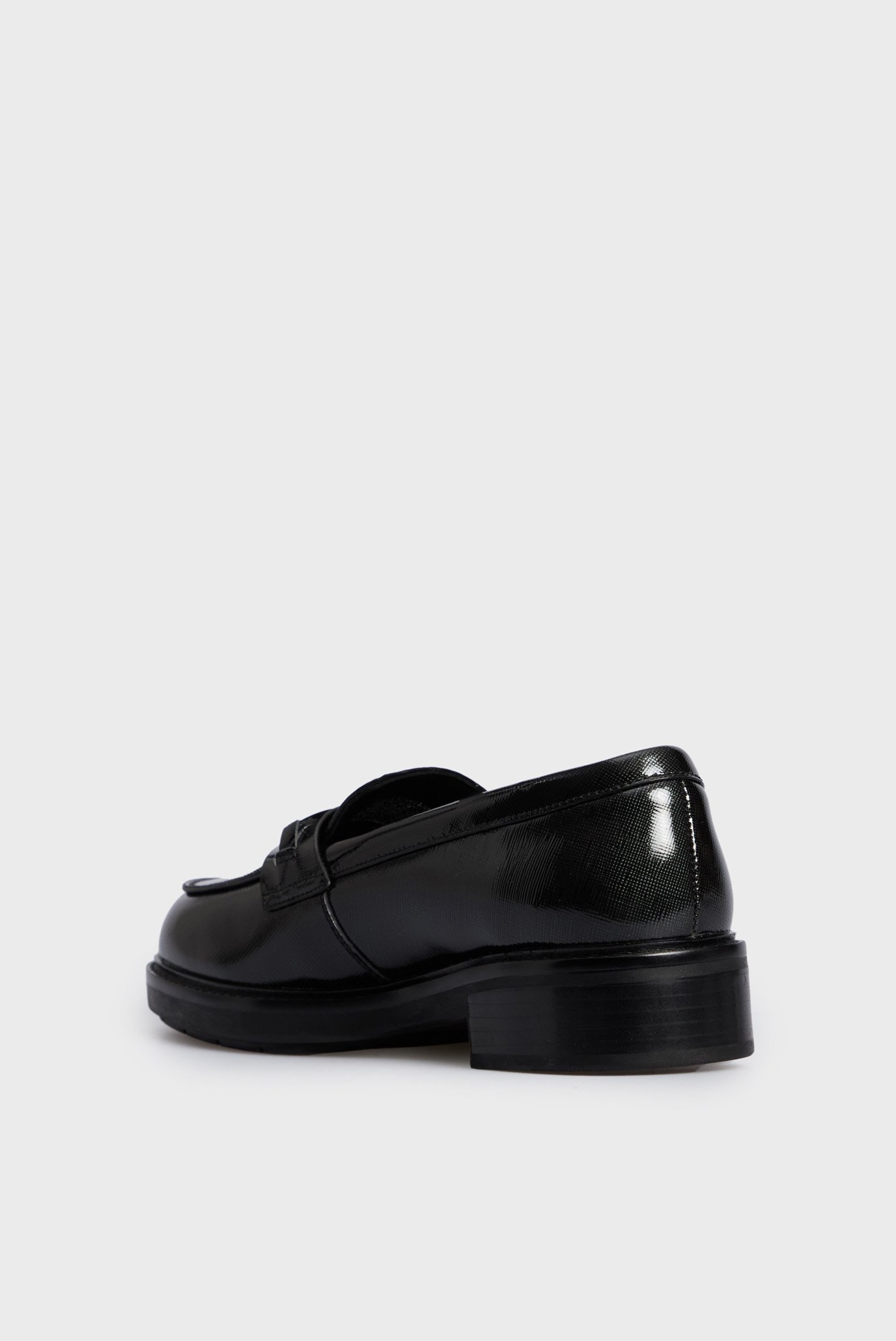 Женские черные кожаные лоферы LOAFER W M BAR SAFF LTH 5